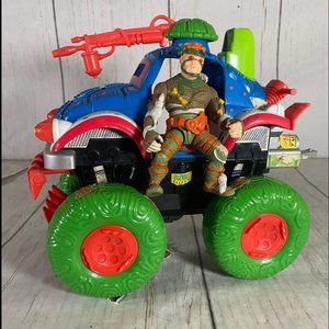 Teenage Mutant Ninja Turtles TMNT monster truck toy car Big Wheel 1991